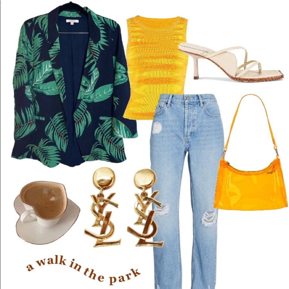 Skies Are Blue Green and Blue Blazer for a Stylish Look